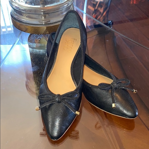 franco sarto black flats